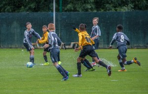 Players move, the ball stops dead.